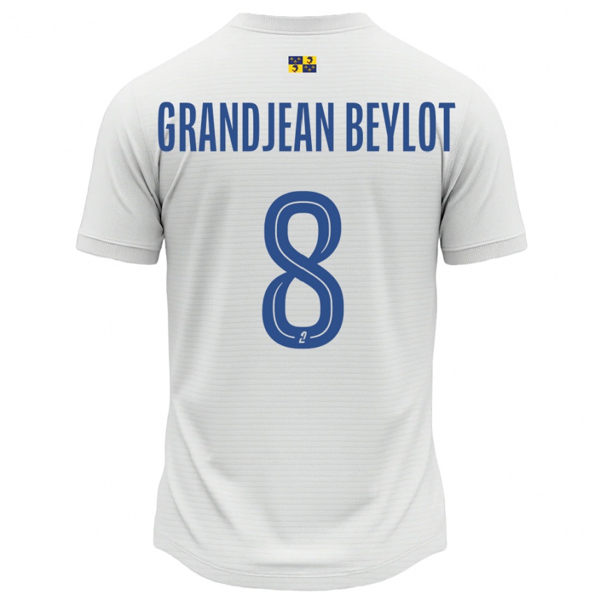 ילדים כדורגל לואיז גראנדג׳אן ביילו #8 לבן כחול הרחק ג'רזי 2025/26
