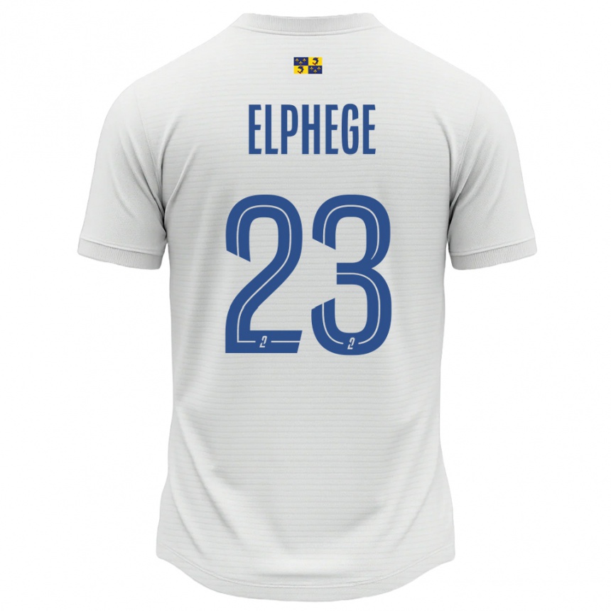 ילדים כדורגל Nesta Elphege #23 לבן כחול הרחק ג'רזי 2025/26