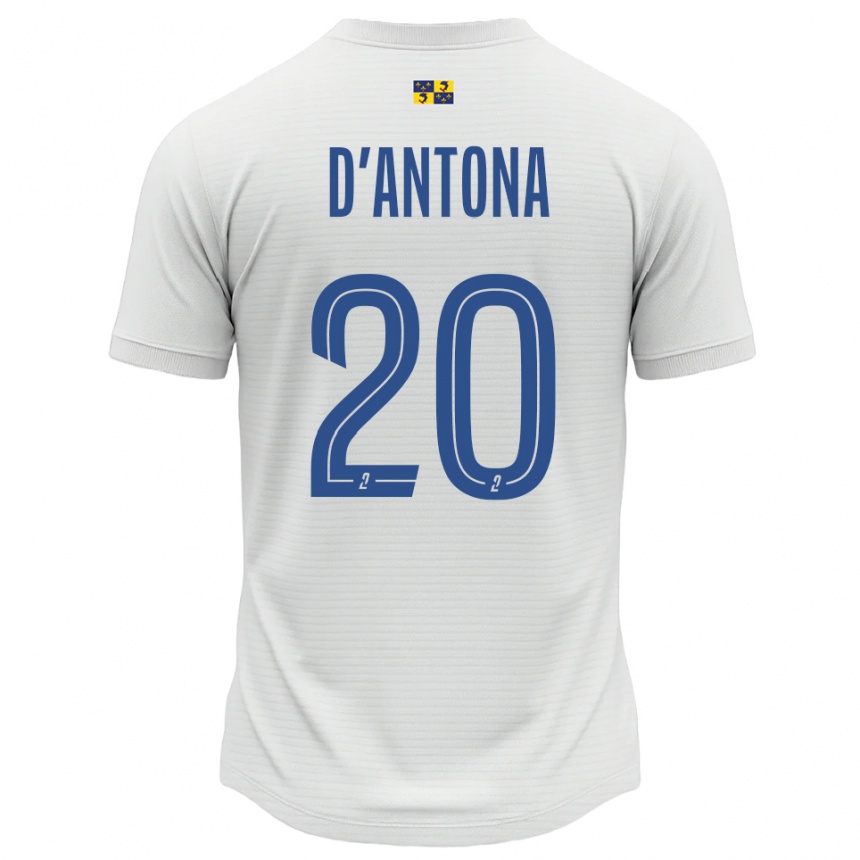 ילדים כדורגל מטאו ד'אנטונה #20 לבן כחול הרחק ג'רזי 2025/26