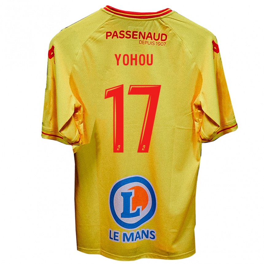 ילדים כדורגל סמואל יוהו #17 צהוב הרחק ג'רזי 2025/26