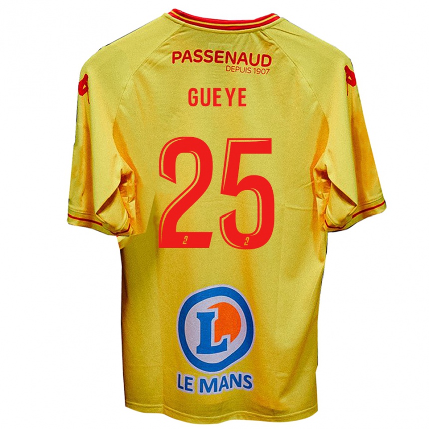 ילדים כדורגל דאם גיי #25 צהוב הרחק ג'רזי 2025/26