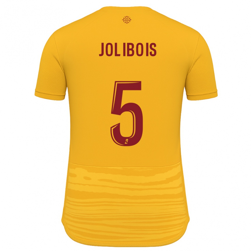 ילדים כדורגל קלמנט ז'וליבואה חוייאז #5 כתום בורדו הרחק ג'רזי 2025/26