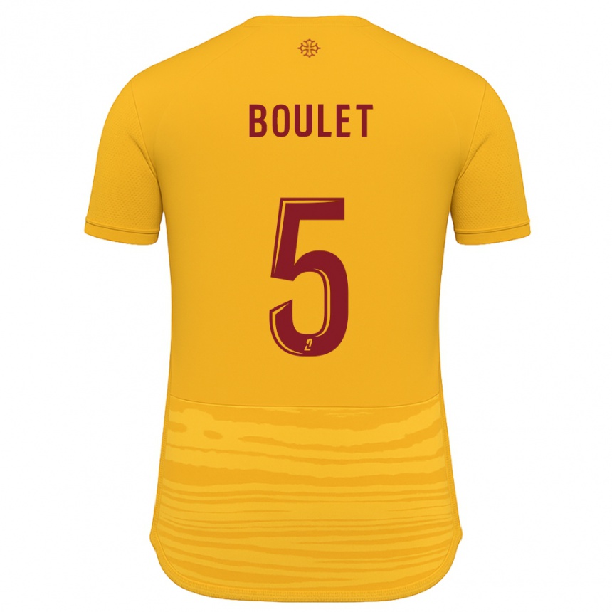 ילדים כדורגל Lucas Boulet #5 כתום בורדו הרחק ג'רזי 2025/26