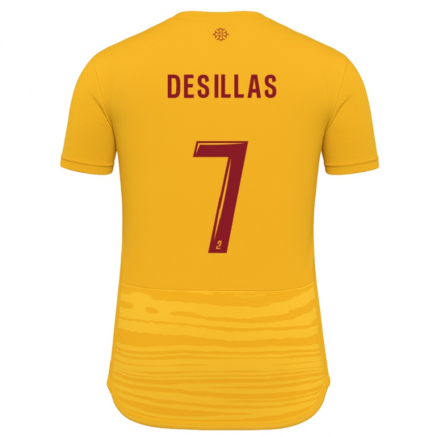 ילדים כדורגל Audric Desillas #7 כתום בורדו הרחק ג'רזי 2025/26