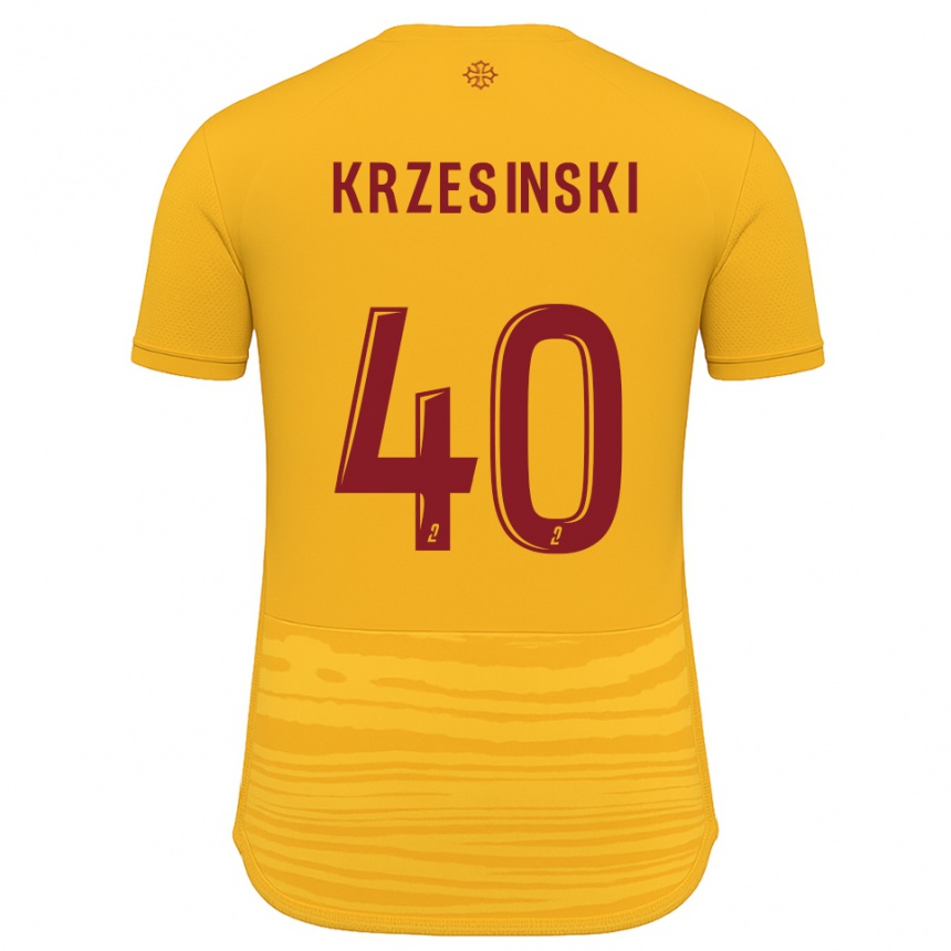 ילדים כדורגל Clément Krzesinski #40 כתום בורדו הרחק ג'רזי 2025/26