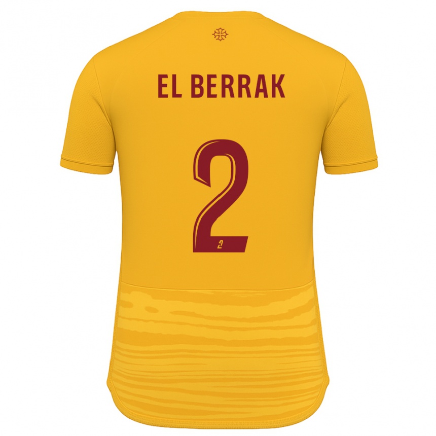 ילדים כדורגל Nael El Berrak #2 כתום בורדו הרחק ג'רזי 2025/26