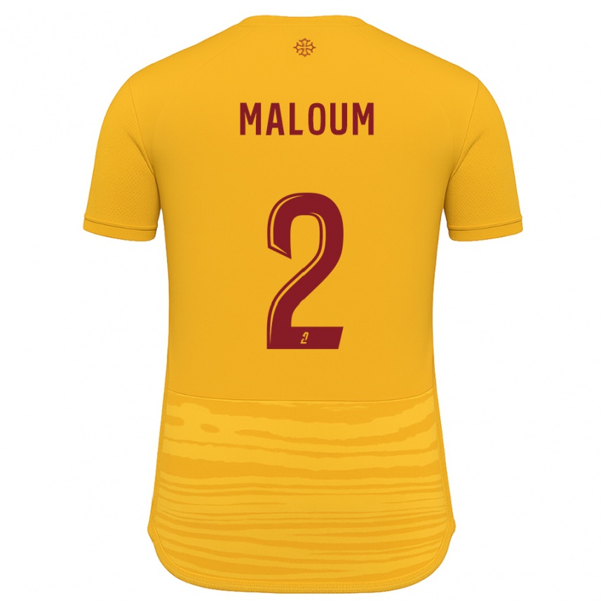 ילדים כדורגל Bilal Maloum #2 כתום בורדו הרחק ג'רזי 2025/26