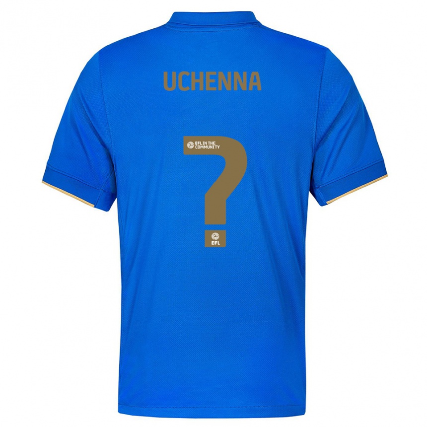 גברים כדורגל Denzil Uchenna #0 כחול זהב ג'רזי ביתית 2025/26