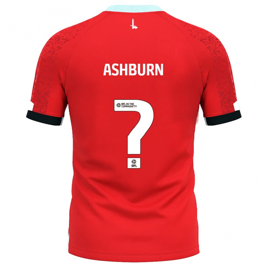 גברים כדורגל Luke Ashburn #0 אדום לבן ג'רזי ביתית 2025/26