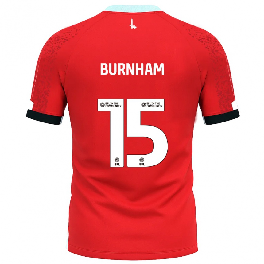 גברים כדורגל Shia-Lee Burnham #15 אדום לבן ג'רזי ביתית 2025/26