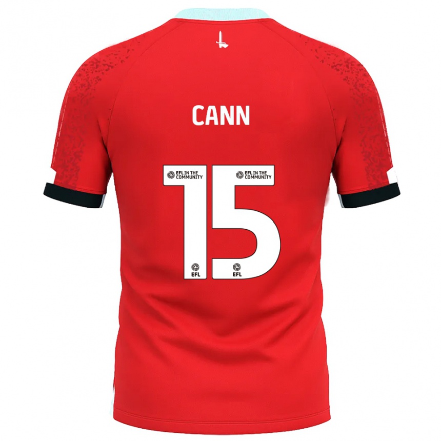 גברים כדורגל אית׳ן תומס קאן #15 אדום לבן ג'רזי ביתית 2025/26