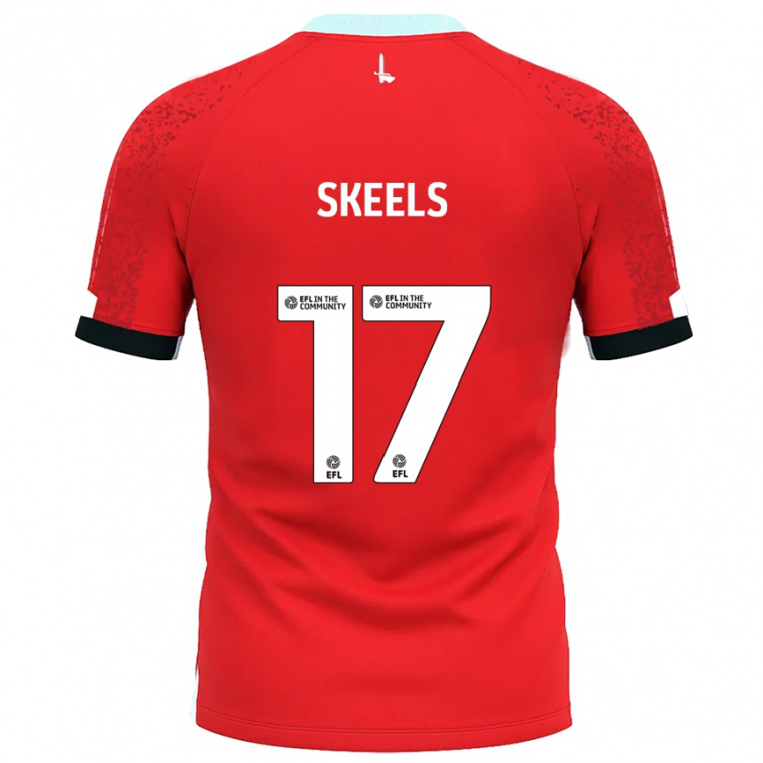 גברים כדורגל קירה סקילס #17 אדום לבן ג'רזי ביתית 2025/26