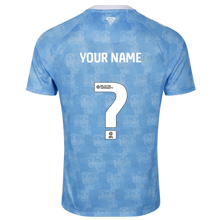 גברים כדורגל השם שלך #0 תכלת לבן ג'רזי ביתית 2025/26 גברים כדורגל השם שלך #0 תכלת לבן ג'רזי ביתית 2025/26