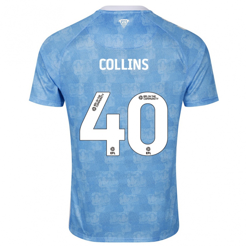 גברים כדורגל ברדלי קולינס #40 תכלת לבן ג'רזי ביתית 2025/26