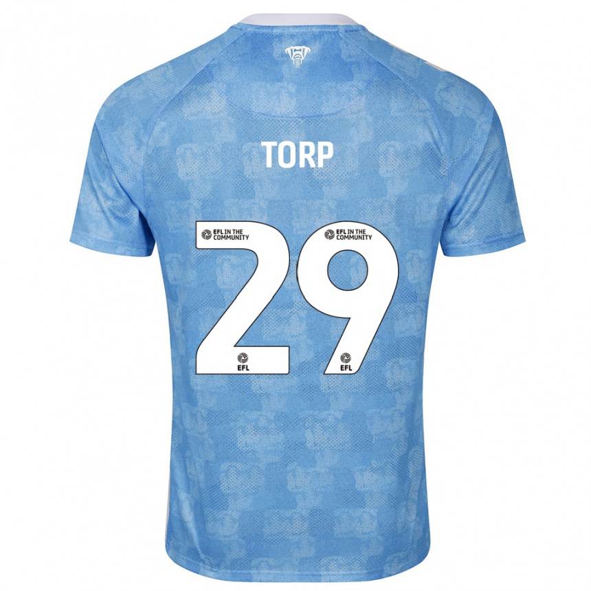 גברים כדורגל ויקטור תורפ #29 תכלת לבן ג'רזי ביתית 2025/26