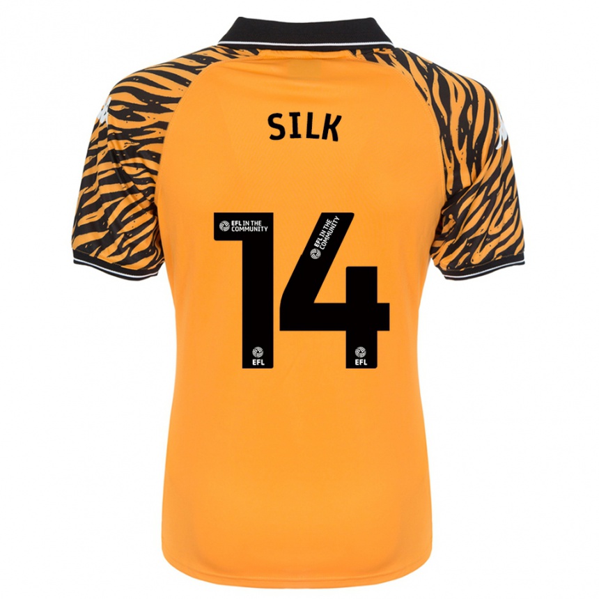 גברים כדורגל Reuben Silk #14 כתום שחור ג'רזי ביתית 2025/26