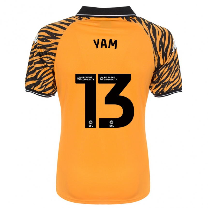 גברים כדורגל קאלום ים #13 כתום שחור ג'רזי ביתית 2025/26