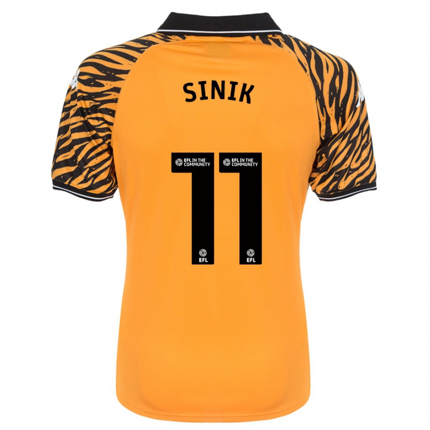 גברים כדורגל דוגוקאן סיניק #11 כתום שחור ג'רזי ביתית 2025/26