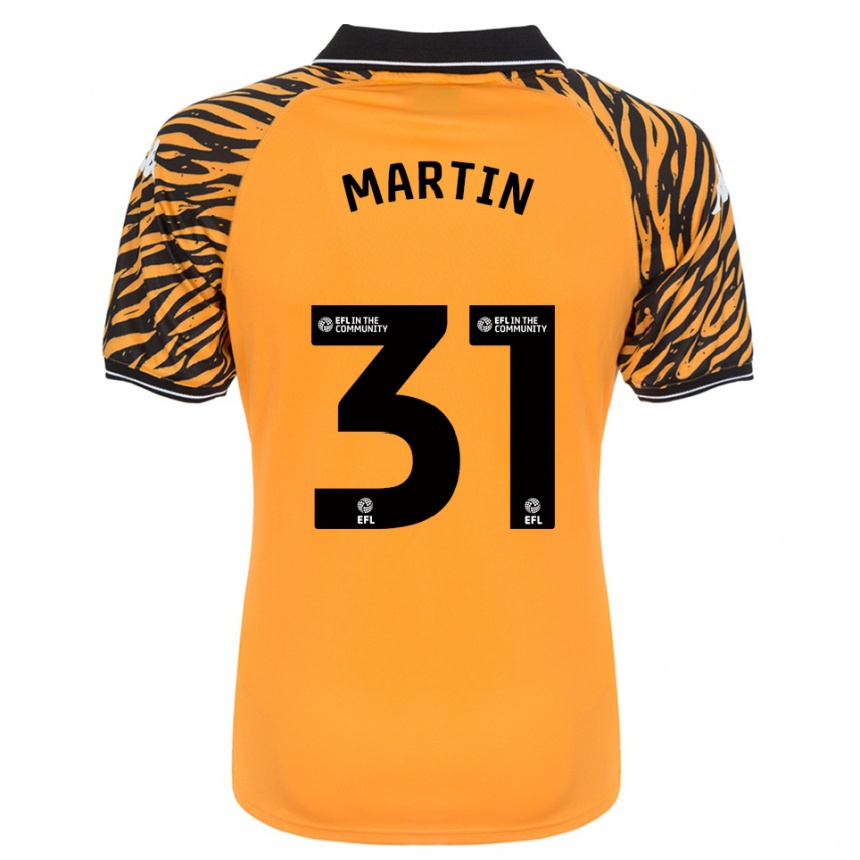 גברים כדורגל Faith Martin #31 כתום שחור ג'רזי ביתית 2025/26