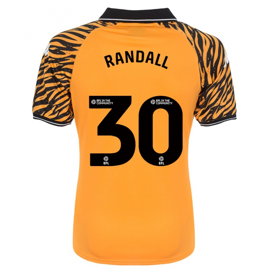 גברים כדורגל Jennifer Randall #30 כתום שחור ג'רזי ביתית 2025/26