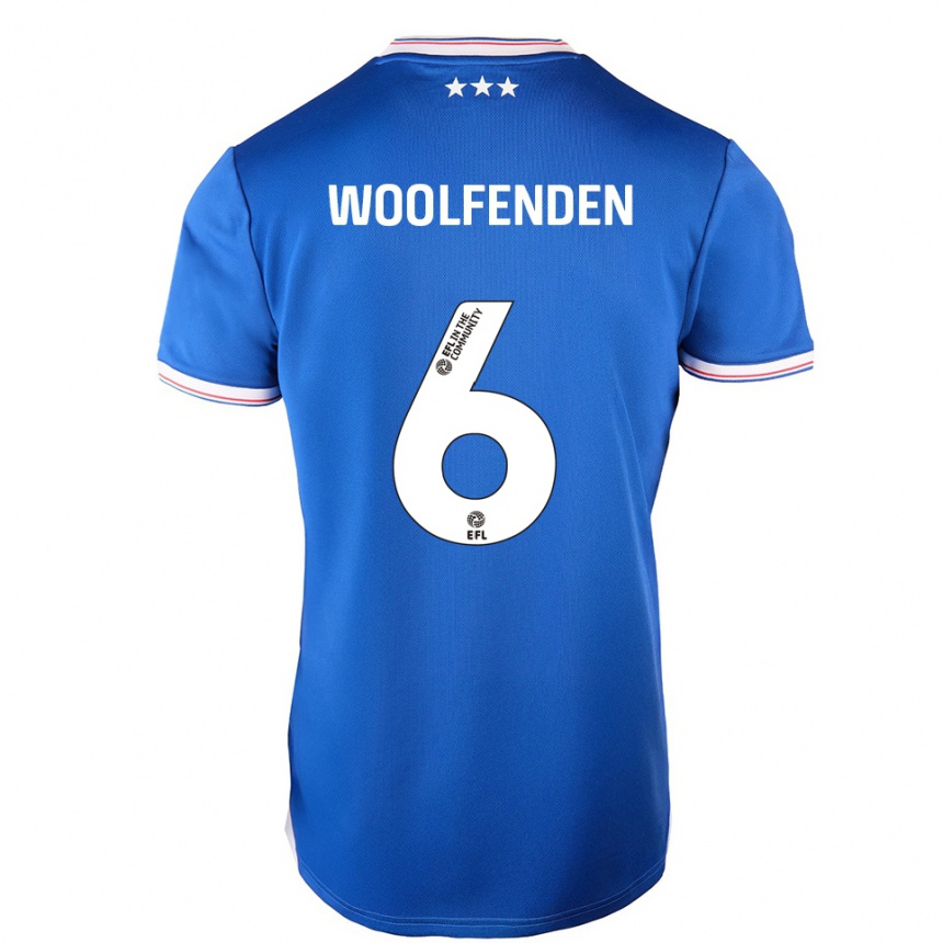 גברים כדורגל לוק ווולפנדן #6 כחול לבן ג'רזי ביתית 2025/26
