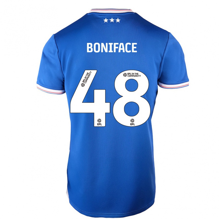 גברים כדורגל סוטו בוניפאס #48 כחול לבן ג'רזי ביתית 2025/26