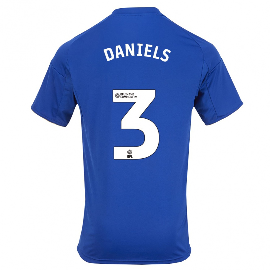 גברים כדורגל Will Daniels #3 כחול זהב ג'רזי ביתית 2025/26