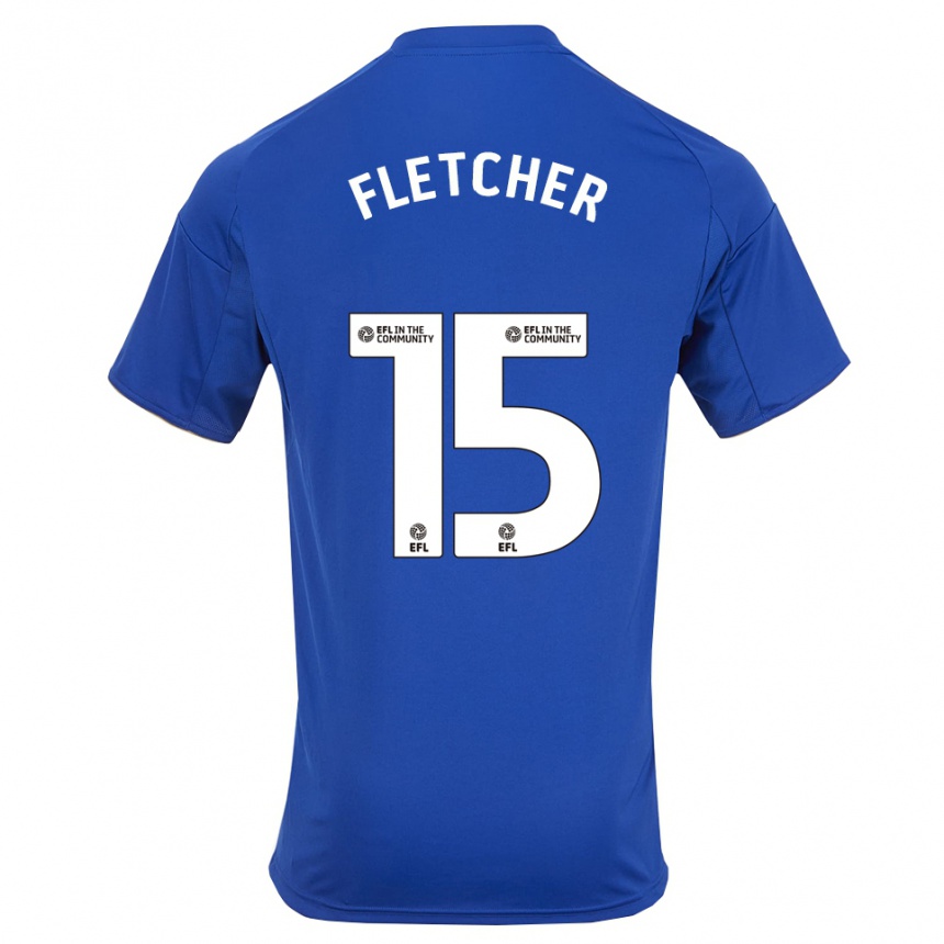 גברים כדורגל Jake Fletcher #15 כחול זהב ג'רזי ביתית 2025/26