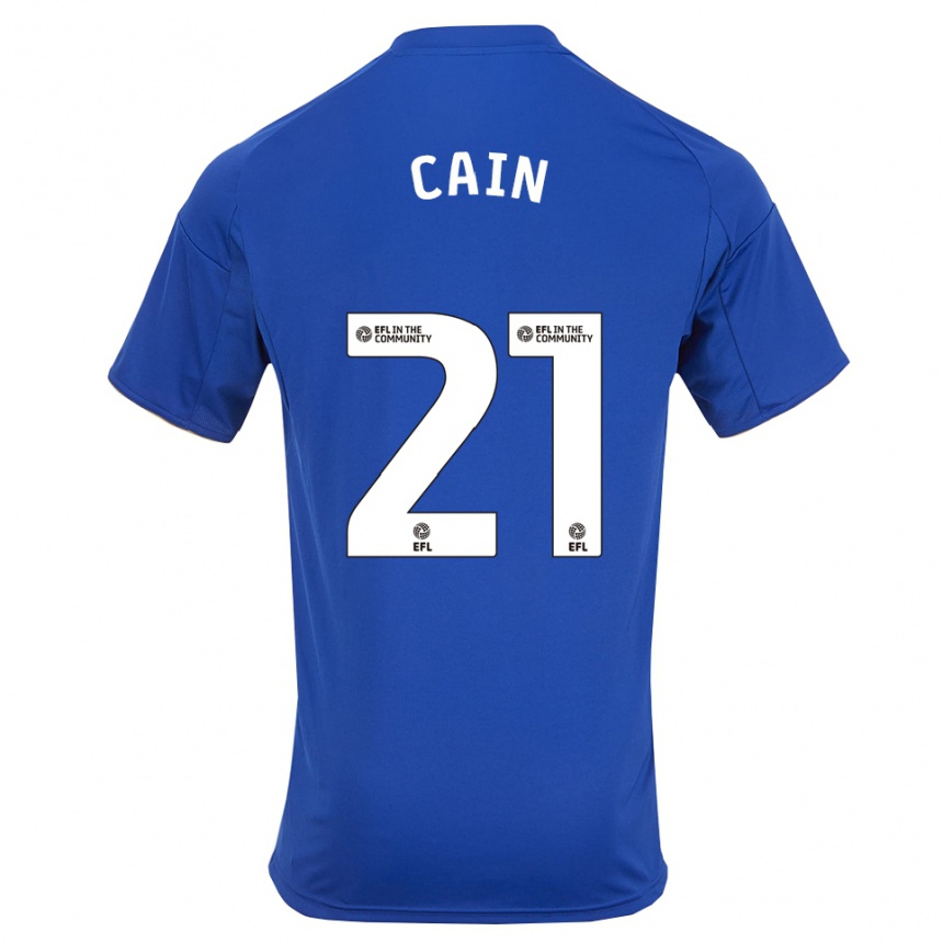 גברים כדורגל חנה קין #21 כחול זהב ג'רזי ביתית 2025/26