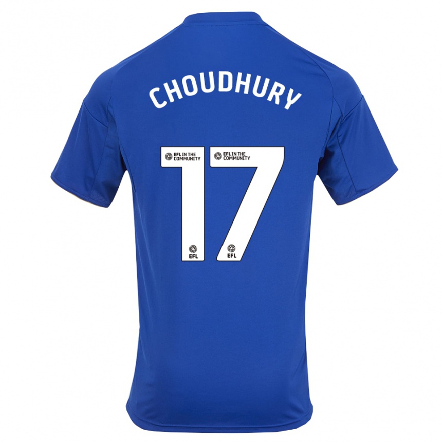 גברים כדורגל חמזה צ'ודהורי #17 כחול זהב ג'רזי ביתית 2025/26 גברים כדורגל חמזה צ'ודהורי #17 כחול זהב ג'רזי ביתית 2025/26