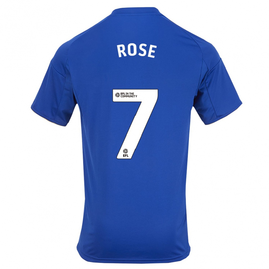 גברים כדורגל דיאן רוס #7 כחול זהב ג'רזי ביתית 2025/26