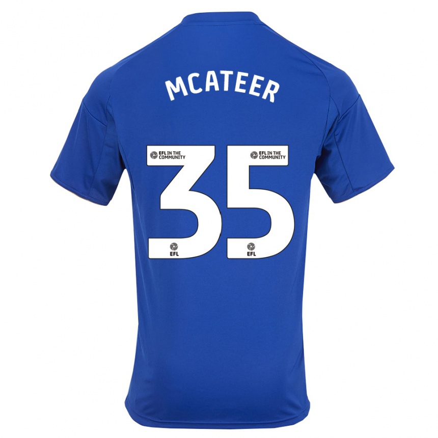 גברים כדורגל קייסי מקטיר #35 כחול זהב ג'רזי ביתית 2025/26