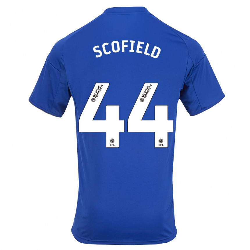 גברים כדורגל קוני סקופילד #44 כחול זהב ג'רזי ביתית 2025/26