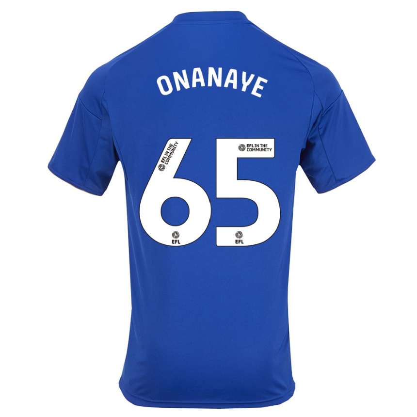 גברים כדורגל טובי אונאנה #65 כחול זהב ג'רזי ביתית 2025/26