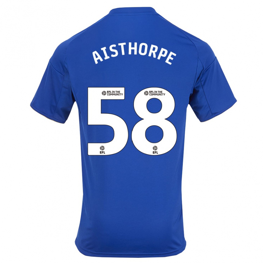 גברים כדורגל ביילי אייסטורפ #58 כחול זהב ג'רזי ביתית 2025/26 גברים כדורגל ביילי אייסטורפ #58 כחול זהב ג'רזי ביתית 2025/26