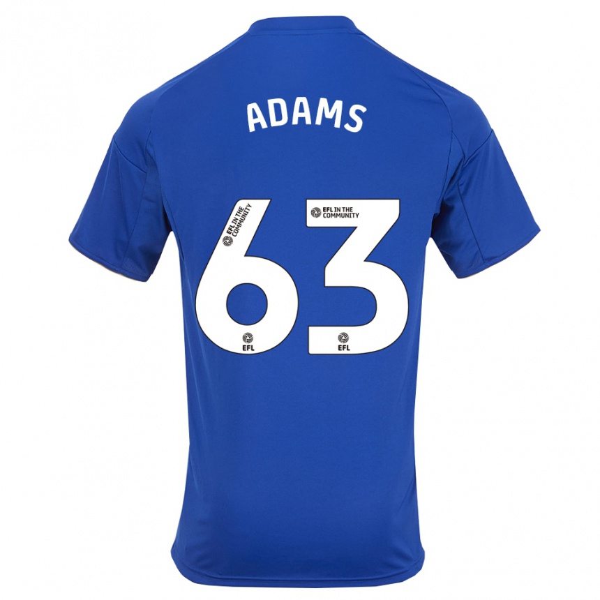 גברים כדורגל ביילי ספנסר אדמס #63 כחול זהב ג'רזי ביתית 2025/26