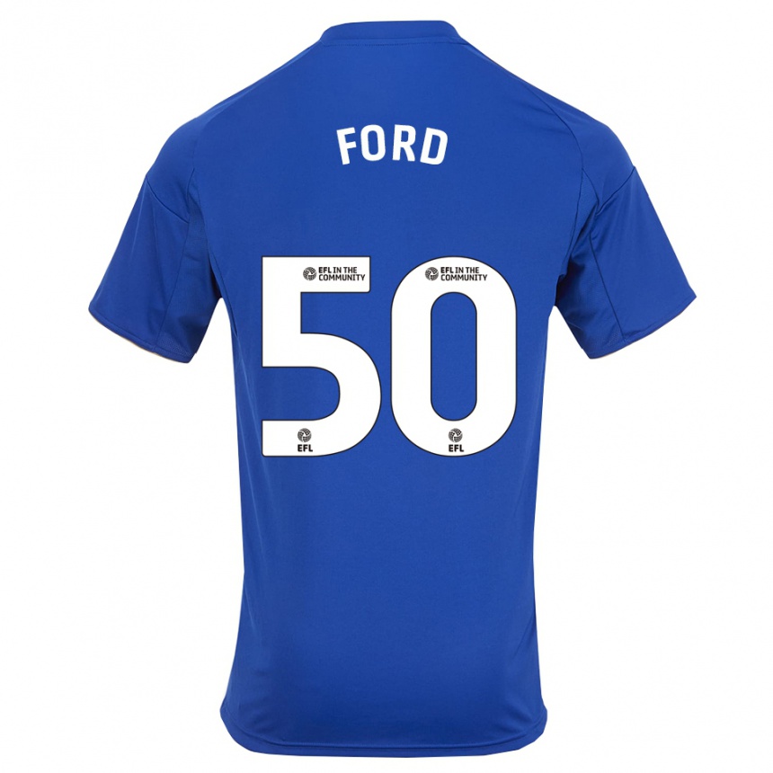 גברים כדורגל הארווי גודסמרק פורד #50 כחול זהב ג'רזי ביתית 2025/26 גברים כדורגל הארווי גודסמרק פורד #50 כחול זהב ג'רזי ביתית 2025/26