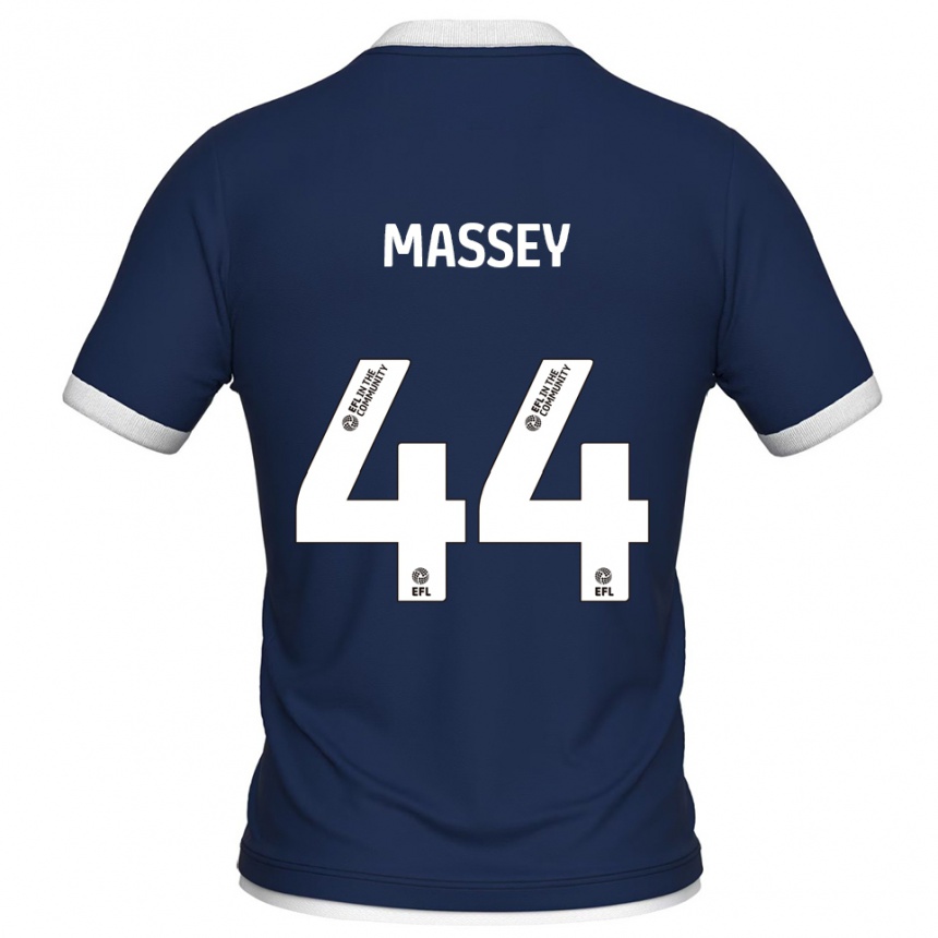 גברים כדורגל אלפי מאסי #44 כחול נייבי לבן ג'רזי ביתית 2025/26