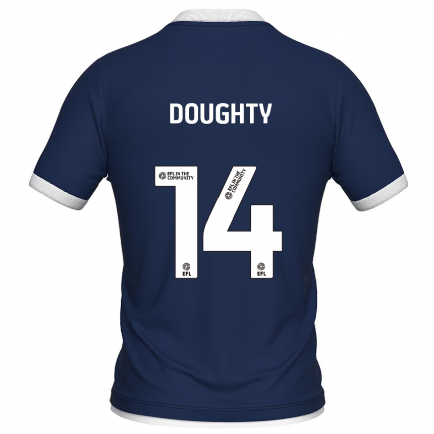 גברים כדורגל אלפי דאהטי #14 כחול נייבי לבן ג'רזי ביתית 2025/26