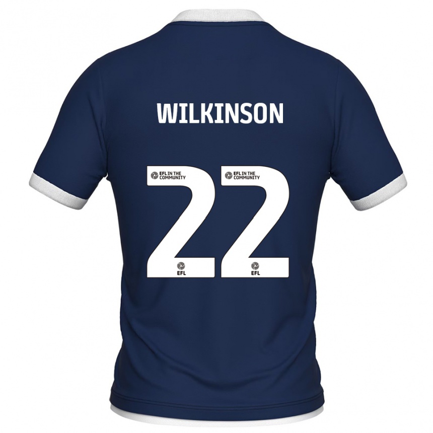 גברים כדורגל Chloe Wilkinson #22 כחול נייבי לבן ג'רזי ביתית 2025/26