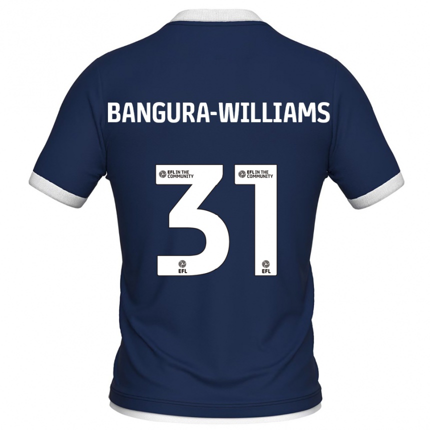 גברים כדורגל ראיס בנגורה-וויליאמס #31 כחול נייבי לבן ג'רזי ביתית 2025/26