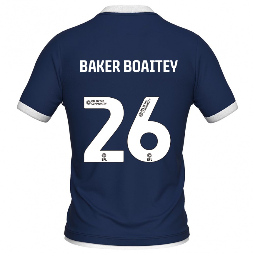 גברים כדורגל בניסיו בייקר-בוייטי #26 כחול נייבי לבן ג'רזי ביתית 2025/26