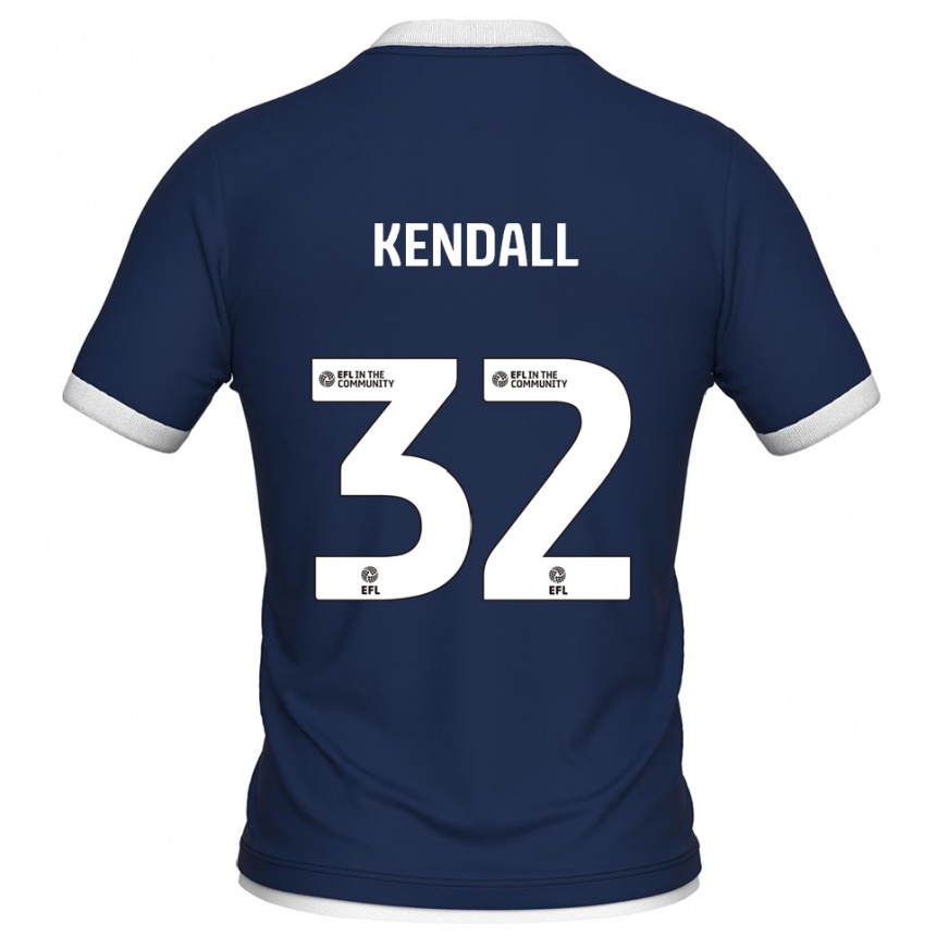 גברים כדורגל Sheldon Kendall #32 כחול נייבי לבן ג'רזי ביתית 2025/26