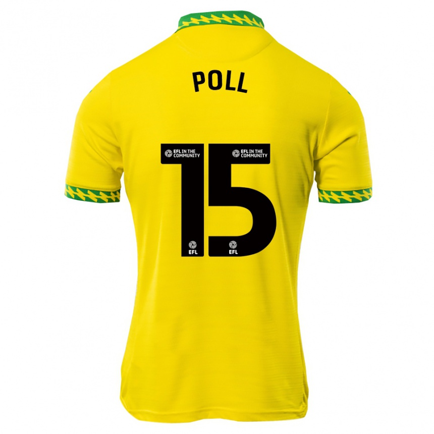 גברים כדורגל Lucas Poll #15 לבן ירוק ג'רזי ביתית 2025/26