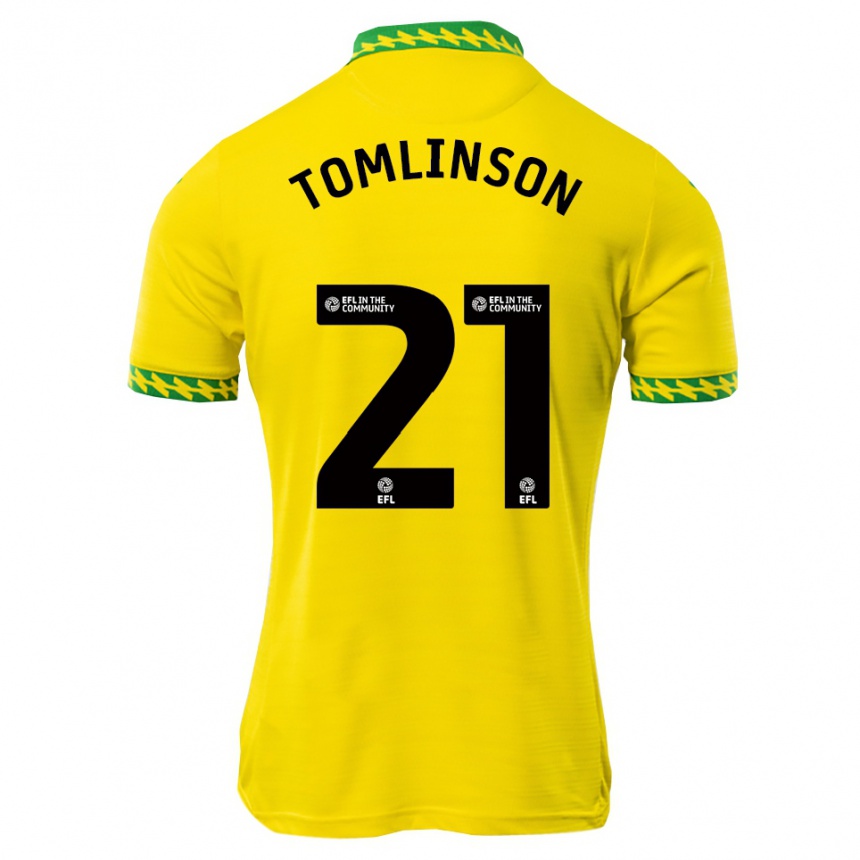 גברים כדורגל Lauren Tomlinson #21 לבן ירוק ג'רזי ביתית 2025/26