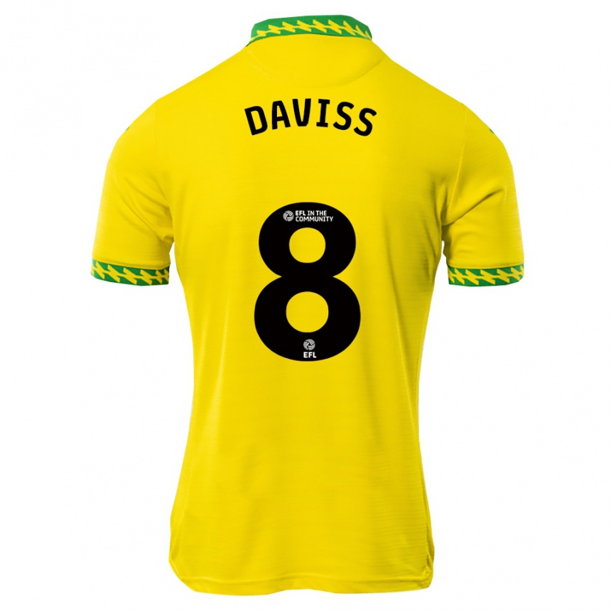 גברים כדורגל Millie Daviss #8 לבן ירוק ג'רזי ביתית 2025/26 גברים כדורגל Millie Daviss #8 לבן ירוק ג'רזי ביתית 2025/26