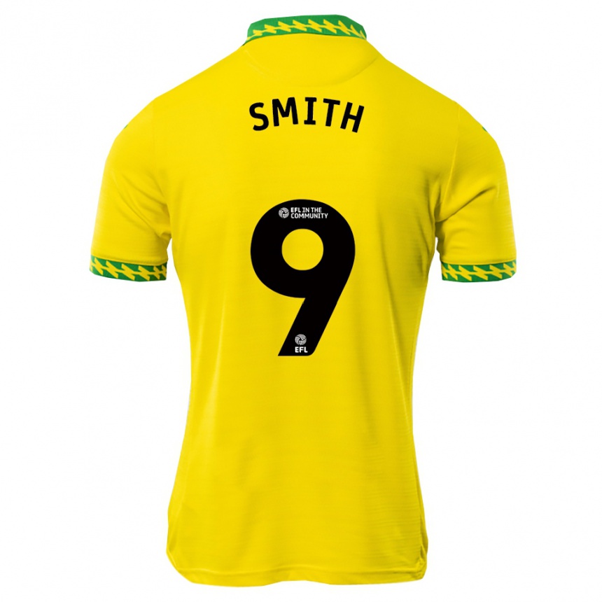 גברים כדורגל Ellie Smith #9 לבן ירוק ג'רזי ביתית 2025/26