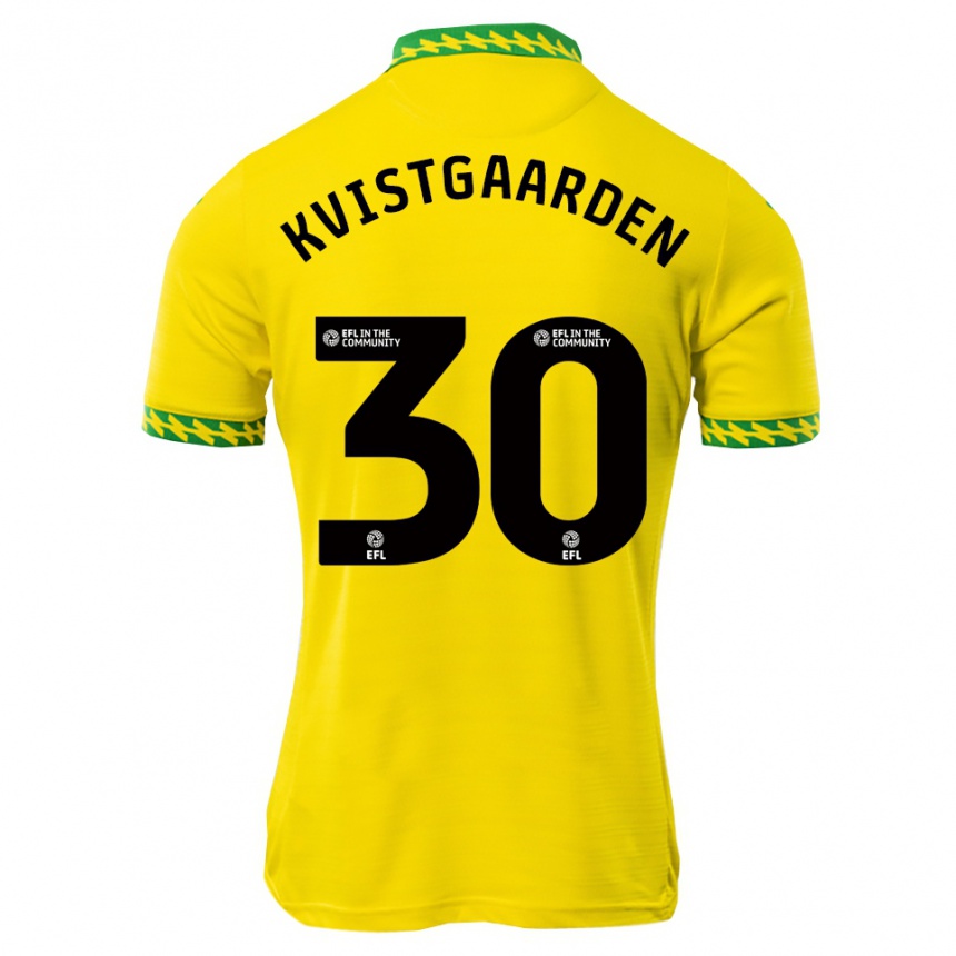 גברים כדורגל מתיאס קוויסטגארדן #30 לבן ירוק ג'רזי ביתית 2025/26