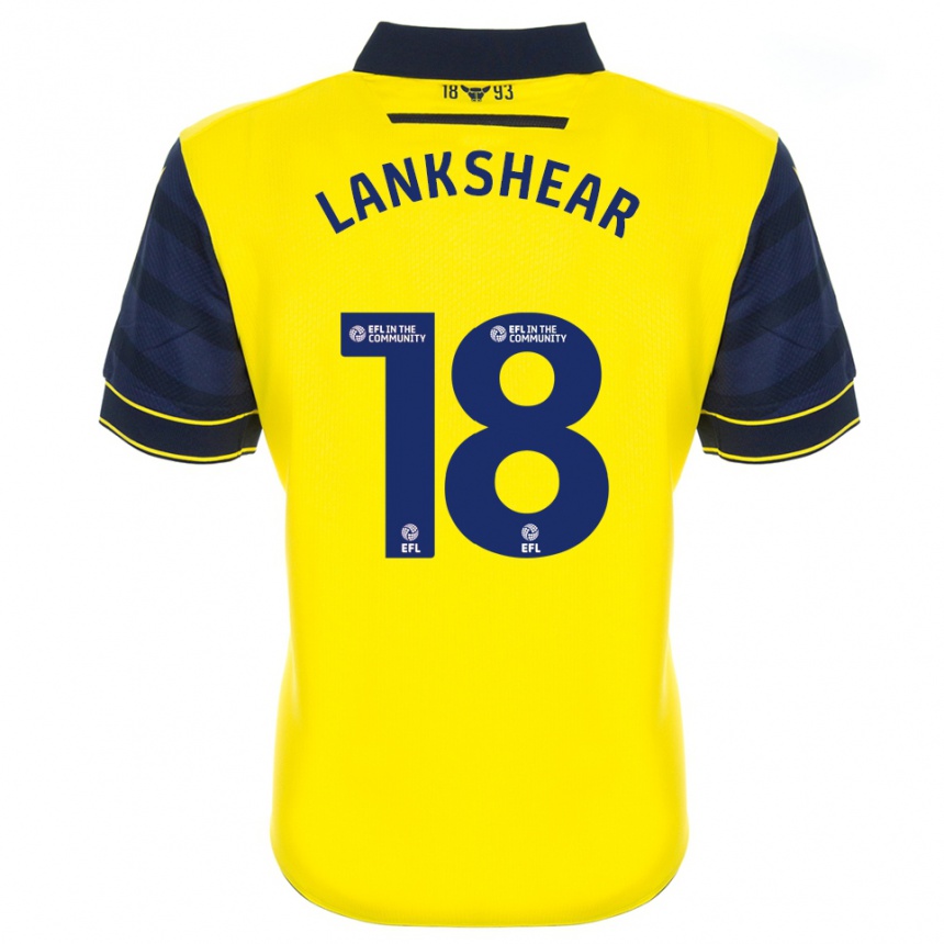 גברים כדורגל וויל לנקשיר #18 צהוב כחול נייבי ג'רזי ביתית 2025/26