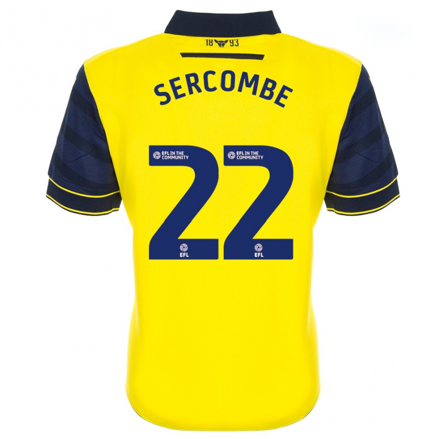 גברים כדורגל פריס סרקומבה #22 צהוב כחול נייבי ג'רזי ביתית 2025/26